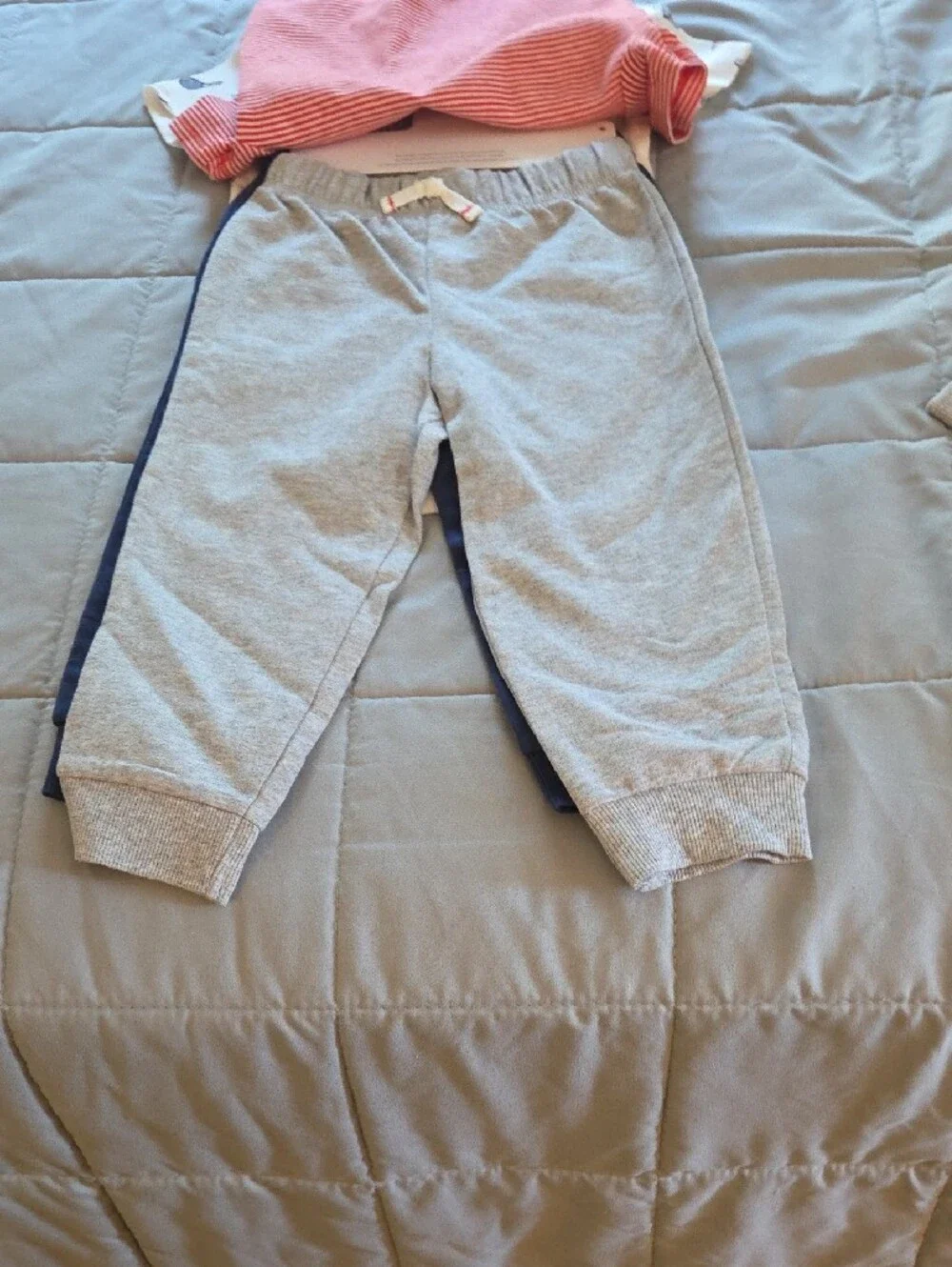 Carter's Red & White Striped Pocket Tee - 24M